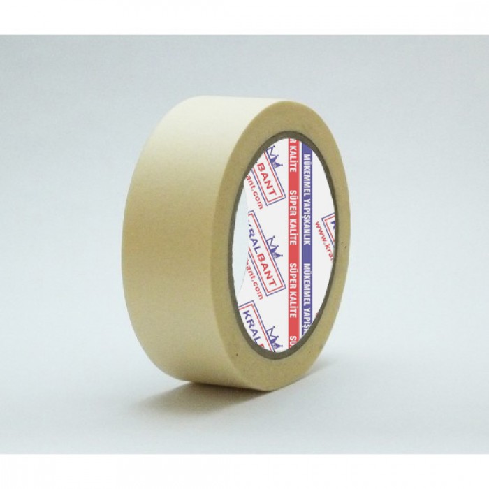 24mm x 35mt. 80 Derece doğal kauçuk Maskeleme Bandı 1 koli 72 adet ÜCRETSİZ KARGO